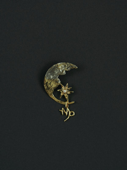SUN&MOON PIN BROOCH